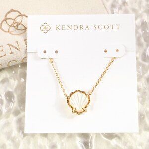 Kendra Scott - Brynne Shell Gold Ivory Mother-of-Pearl Necklace - new